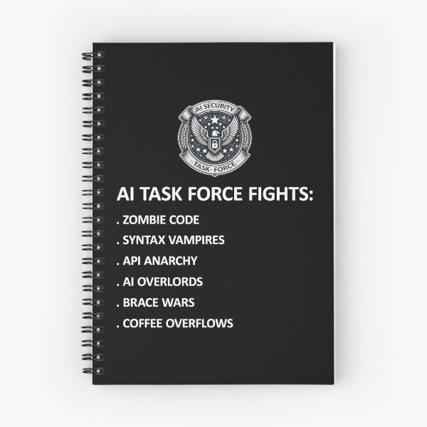 Item preview, AI Security Task Force Fights Funny Stuff designed and sold by SportsT-Shirts.