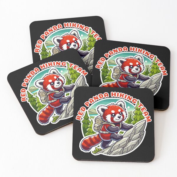 Item preview, Red Panda Hiking Team Rock Climber designed and sold by TKsTees.
