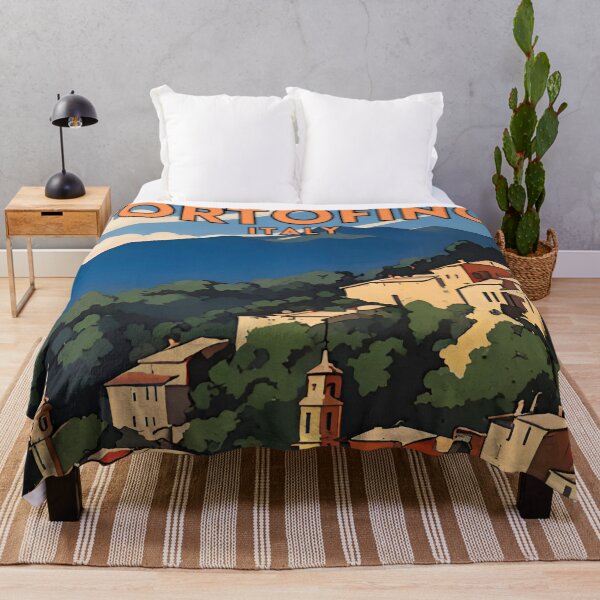Item preview, Portofino Italy Travel Art Vintage designed and sold by ZionPosteria.