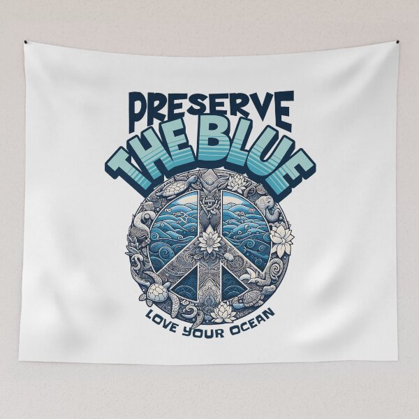 Item preview, Preserve the Blue - Love Your Ocean Peace Design designed and sold by Taans-Creation.