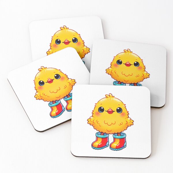 Item preview, Adorable Cartoon Chick in Rain Boots - Cute Illustration designed and sold by Simplystik.