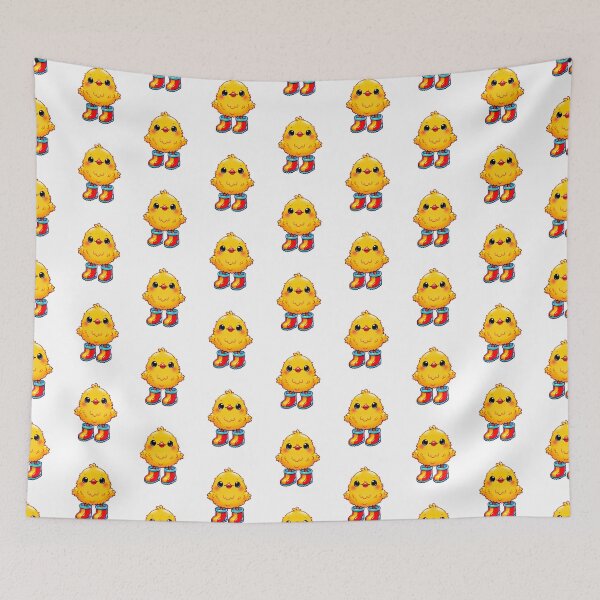 Item preview, Adorable Cartoon Chick in Rain Boots - Cute Illustration designed and sold by Simplystik.