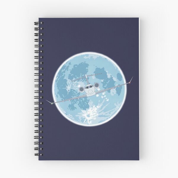 Item preview, Bombardier Challenger 350 Jet Blue Moon Night Flight Design designed and sold by skye-studio.