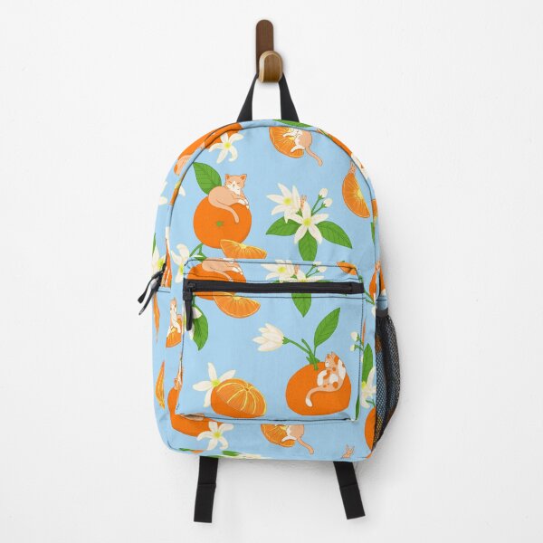 Item preview, Mandarin Orange Meows: Cats and Mandarins designed and sold by Marta Tesoro.