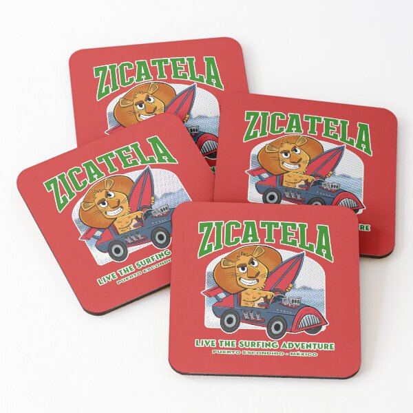 Item preview, Zicatela Beach Surfing Lion - Live the Surf Adventure in Mexico designed and sold by ImaginarStore.