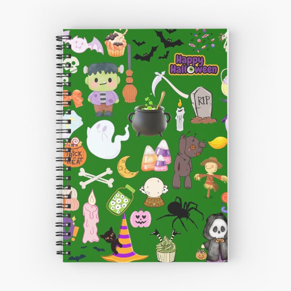 Aperçu de l'œuvre Modèle d'Halloween vert créée et vendue par KCsStudio.