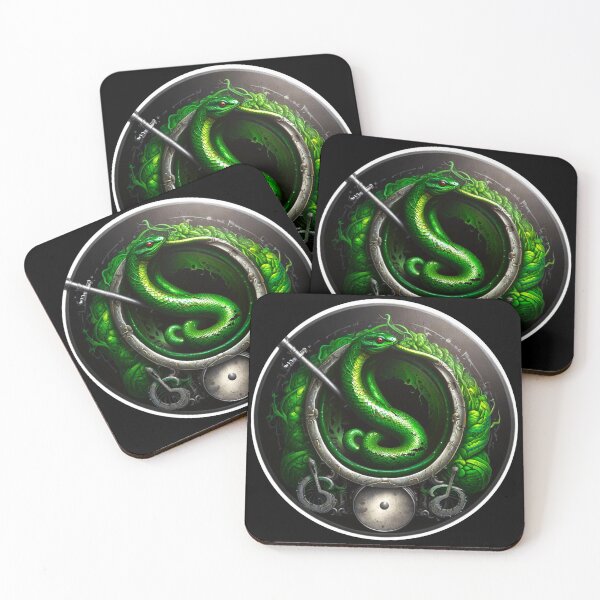Item preview, Magnificent neon green steampunk snake designed and sold by Astralia.