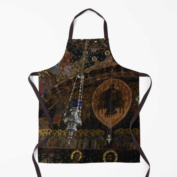 Item preview, Silver Vigil Lamps with Frescoes of the Madonna and Many Saints designed and sold by Georgia Mizuleva.