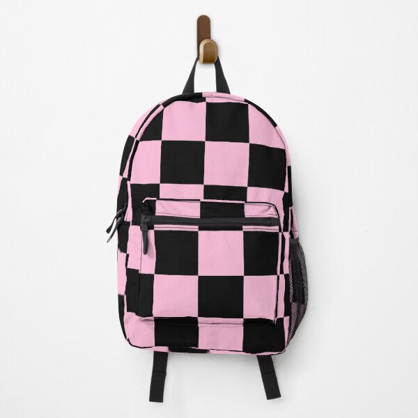 Item preview, Checkered - Black and Cotton Candy Pink designed and sold by JustPatterns2.