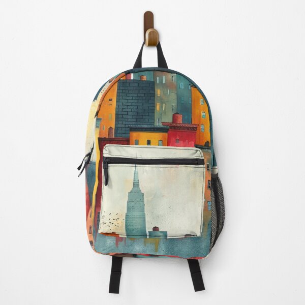 Item preview, Colorful Whimsical Cityscape designed and sold by NeoNebulaArt.