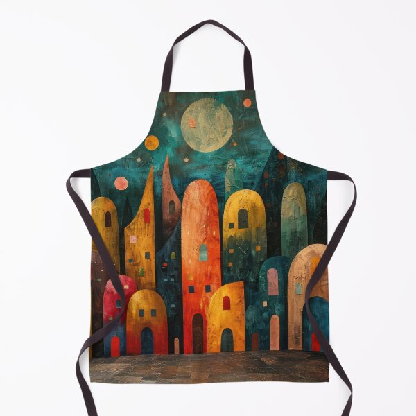 Item preview, Colorful Whimsical Cityscape designed and sold by NeoNebulaArt.
