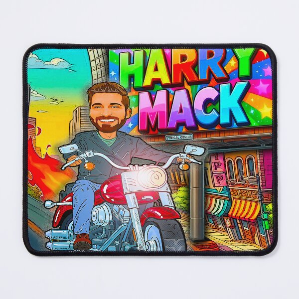 Artikelvorschau, Harry Mack reitet durch die Straßen entworfen und verkauft von artist101.