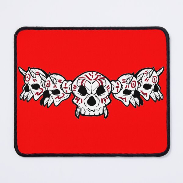 Item preview, Row of Skulls Jolly Roger (Red) designed and sold by MurpheusTech.