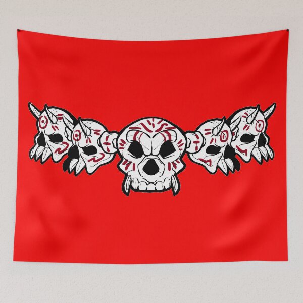 Item preview, Row of Skulls Jolly Roger (Red) designed and sold by MurpheusTech.