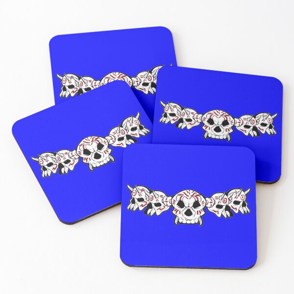 Item preview, Row of Skulls Jolly Roger (Blue) designed and sold by MurpheusTech.