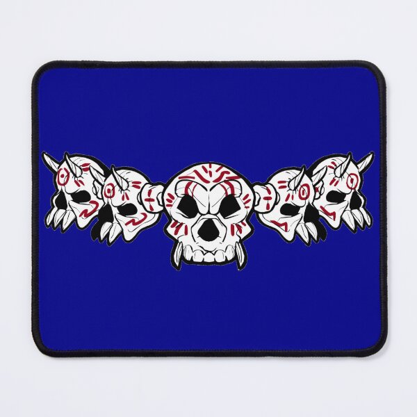 Item preview, Row of Skulls Jolly Roger (Dark Blue) designed and sold by MurpheusTech.