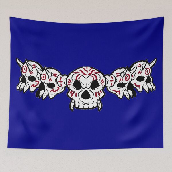 Item preview, Row of Skulls Jolly Roger (Dark Blue) designed and sold by MurpheusTech.
