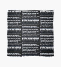 U2 lyrics black+blue Scarf