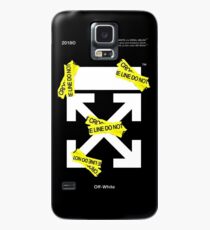 Off White Line Cross Case/Skin for Samsung Galaxy