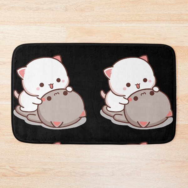Item preview, Mochi Peach goma cat love romance  designed and sold by ThePurplePrints.