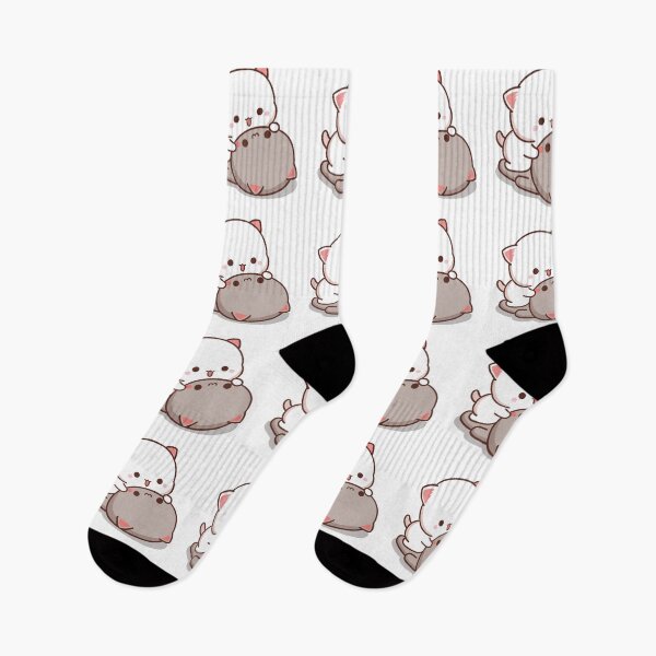Item preview, Mochi Peach goma cat love romance  designed and sold by ThePurplePrints.