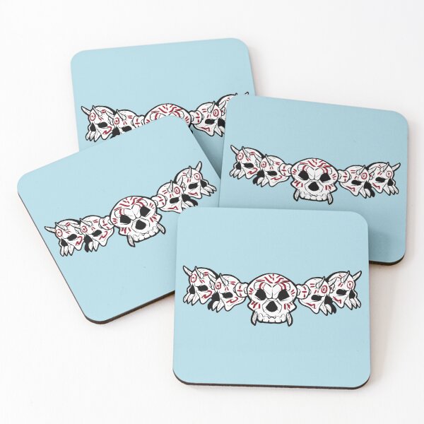 Item preview, Row of Skulls Jolly Roger (Light Blue) designed and sold by MurpheusTech.