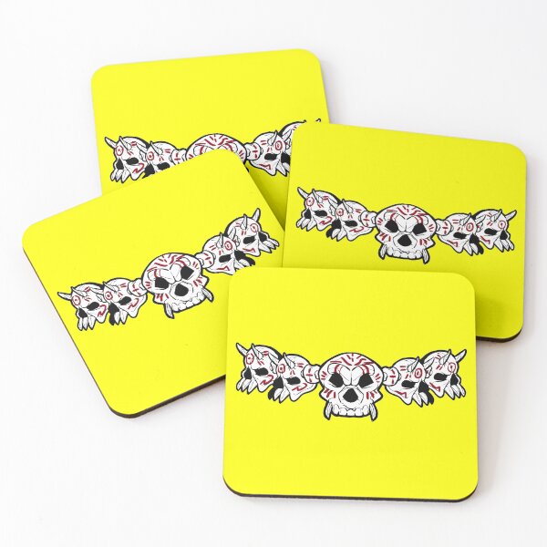 Item preview, Row of Skulls Jolly Roger (Yellow) designed and sold by MurpheusTech.