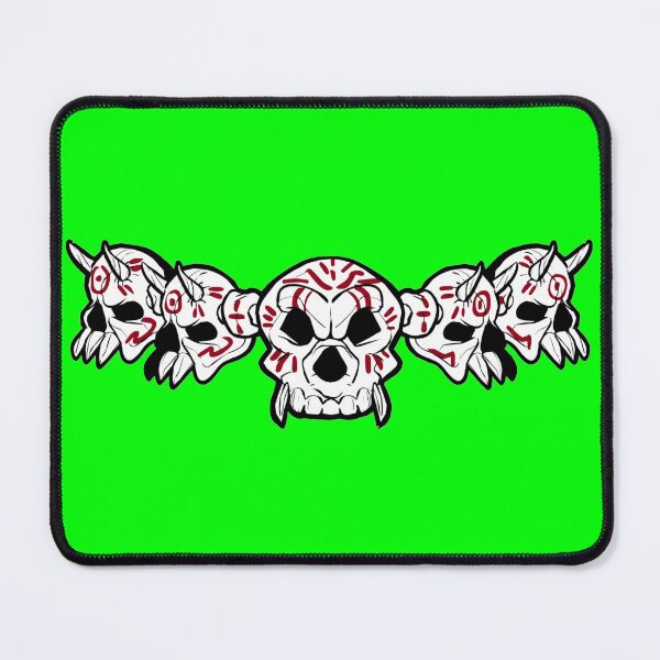 Item preview, Row of Skulls Jolly Roger (Lime) designed and sold by MurpheusTech.