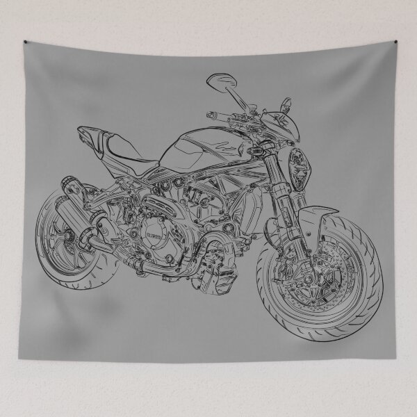 Item preview, Ducati Monster Wireframe designed and sold by Bestagon.