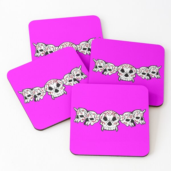 Item preview, Row of Skulls Jolly Roger (Magenta) designed and sold by MurpheusTech.