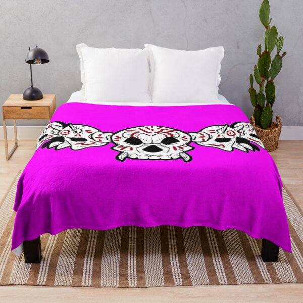 Item preview, Row of Skulls Jolly Roger (Magenta) designed and sold by MurpheusTech.