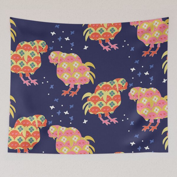 Item preview, "Bright Happy Chickens" By SalsySafrano. designed and sold by SalsySafrano.