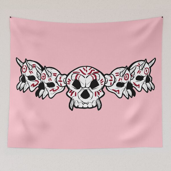 Item preview, Row of Skulls Jolly Roger (Pink) designed and sold by MurpheusTech.