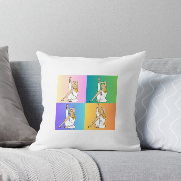 Item preview, Postura de yoga con fondo colorido  designed and sold by Firstdot.