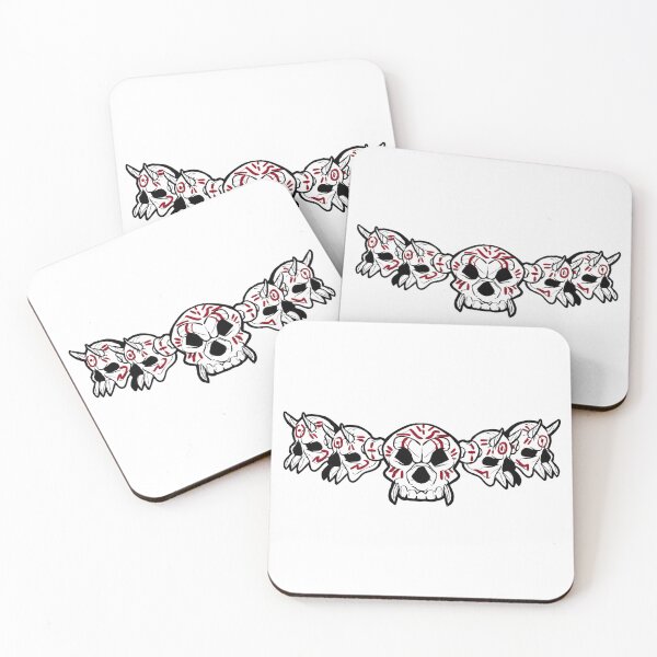 Item preview, Row of Skulls Jolly Roger (White) designed and sold by MurpheusTech.