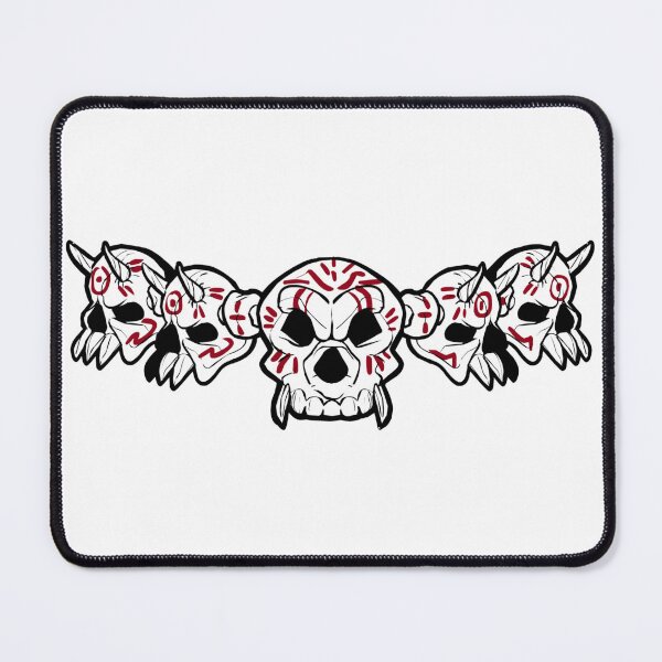 Item preview, Row of Skulls Jolly Roger (White) designed and sold by MurpheusTech.
