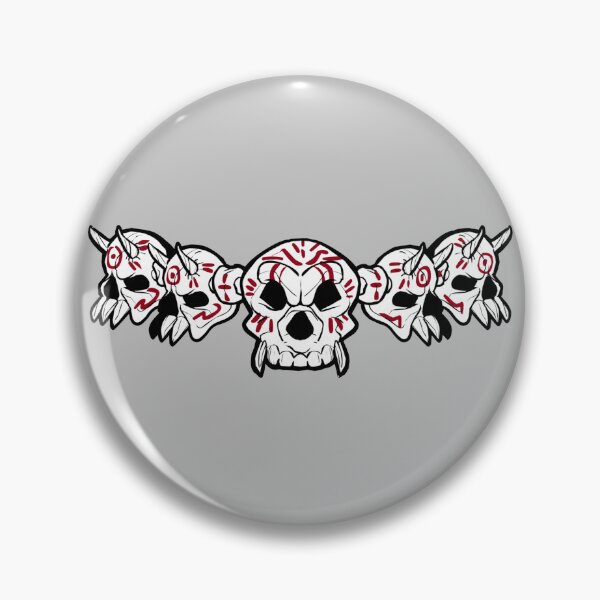 Item preview, Row of Skulls Jolly Roger (Silver) designed and sold by MurpheusTech.
