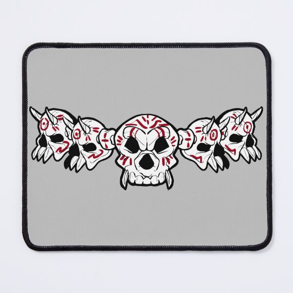 Item preview, Row of Skulls Jolly Roger (Silver) designed and sold by MurpheusTech.
