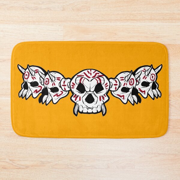 Item preview, Row of Skulls Jolly Roger (Orange) designed and sold by MurpheusTech.