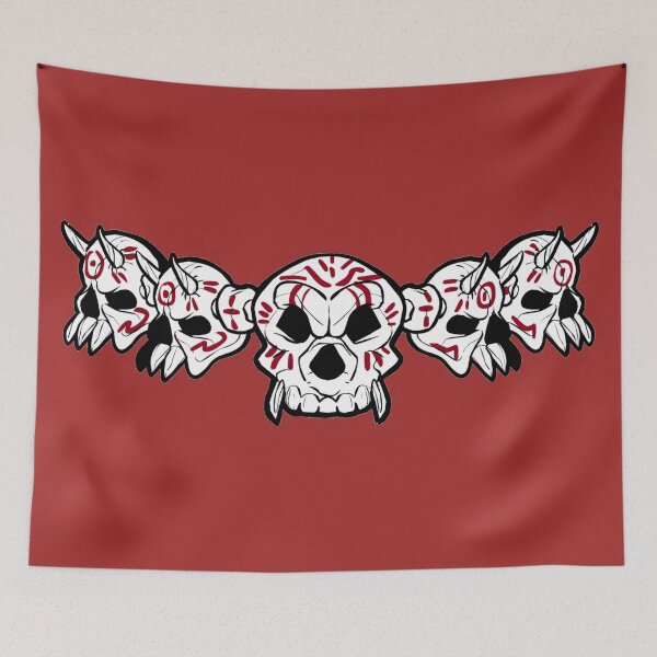 Item preview, Row of Skulls Jolly Roger (Brown) designed and sold by MurpheusTech.