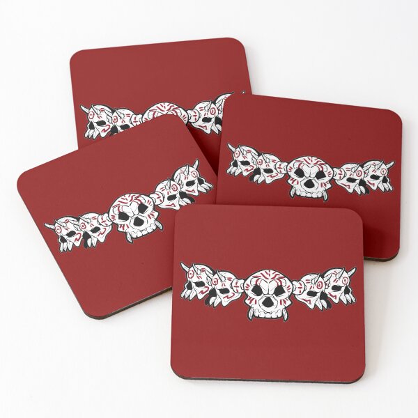 Item preview, Row of Skulls Jolly Roger (Maroon) designed and sold by MurpheusTech.
