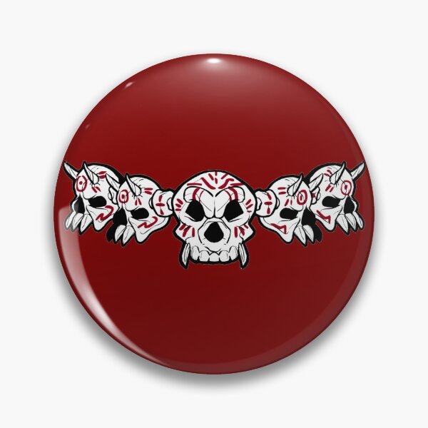 Item preview, Row of Skulls Jolly Roger (Maroon) designed and sold by MurpheusTech.