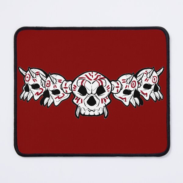 Item preview, Row of Skulls Jolly Roger (Maroon) designed and sold by MurpheusTech.
