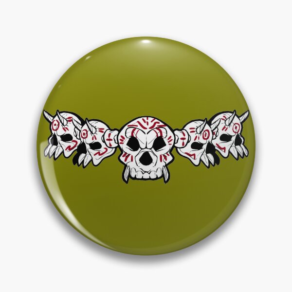 Item preview, Row of Skulls Jolly Roger (Olive) designed and sold by MurpheusTech.