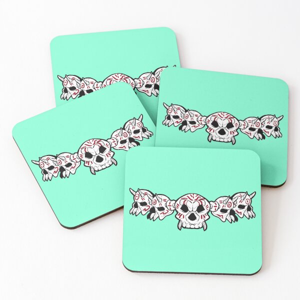 Item preview, Row of Skulls Jolly Roger (Aquamarine) designed and sold by MurpheusTech.