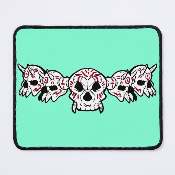 Item preview, Row of Skulls Jolly Roger (Aquamarine) designed and sold by MurpheusTech.