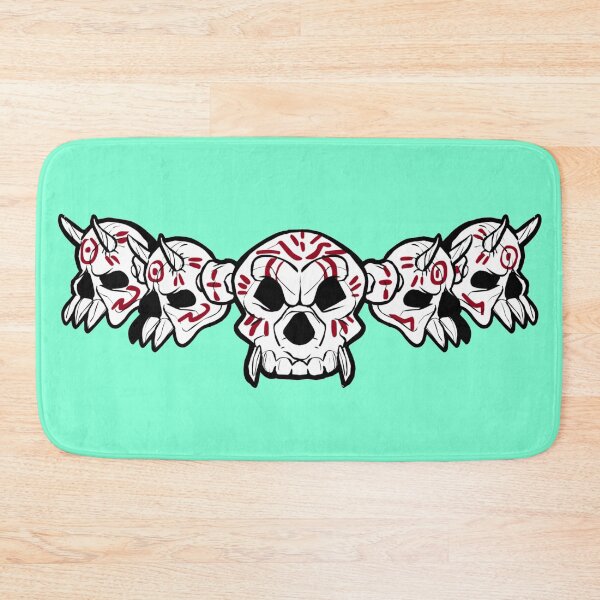 Item preview, Row of Skulls Jolly Roger (Aquamarine) designed and sold by MurpheusTech.