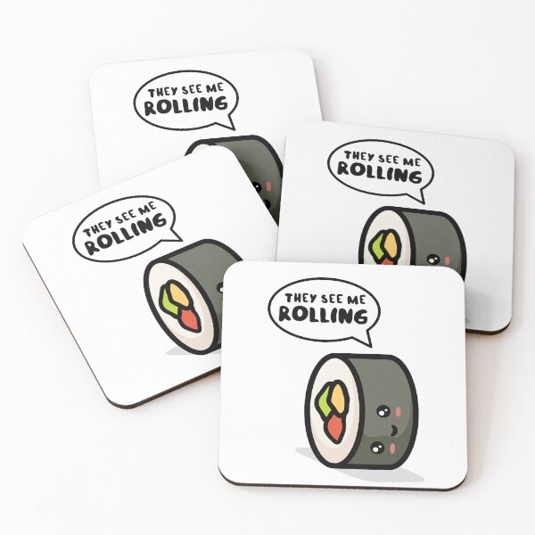 Item preview, They see me rolling - sushi roll designed and sold by messy-nessie.