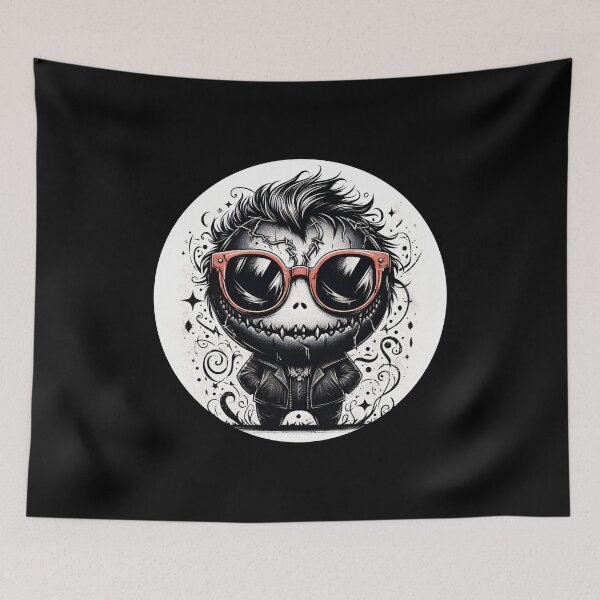Item preview, Retro Cute Horror Being with Sunglasses designed and sold by Mechanical-Artt.