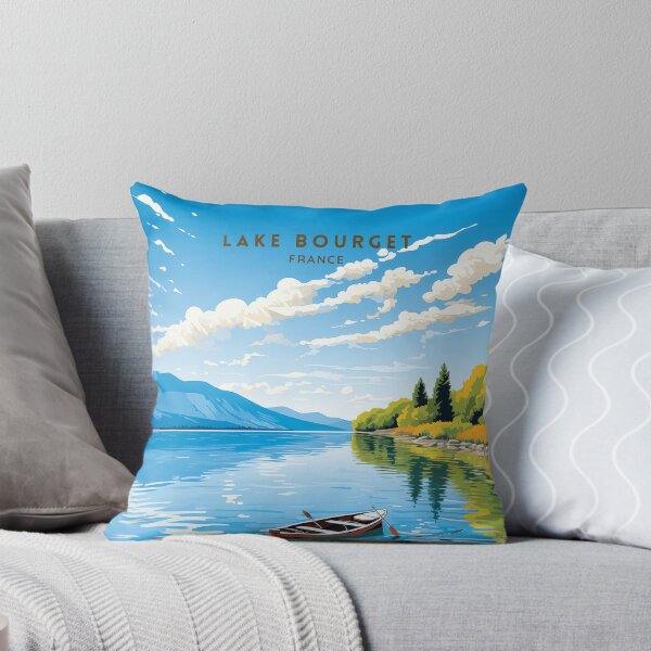 Item preview, Lake Bourget France Alpine Splendor designed and sold by NeuralVibe.